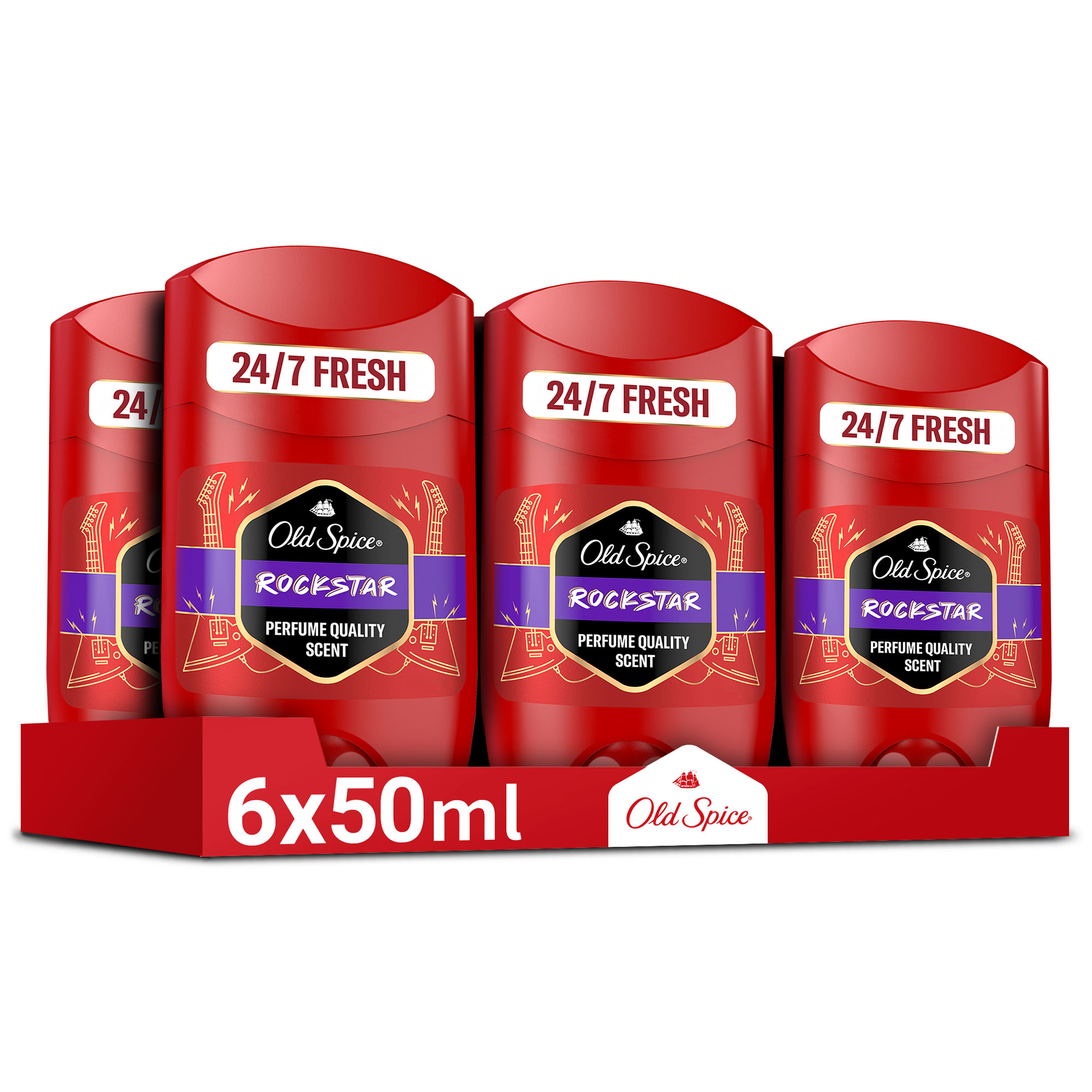 Deodorant v tyčinke Old Spice Rockstar, 6x50ml